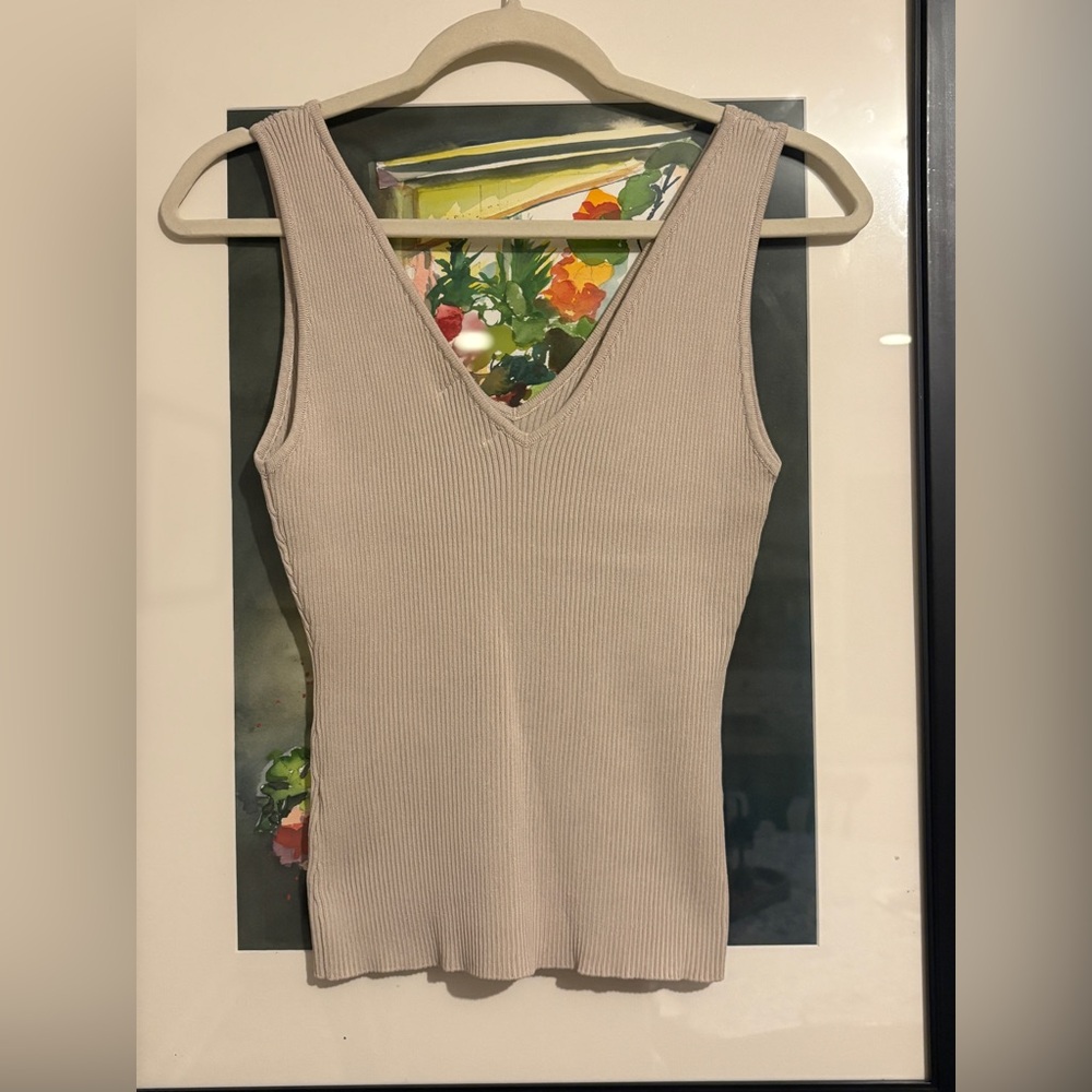 The Workshop Ribbed V-Neck Tank - Picture 10 of 13